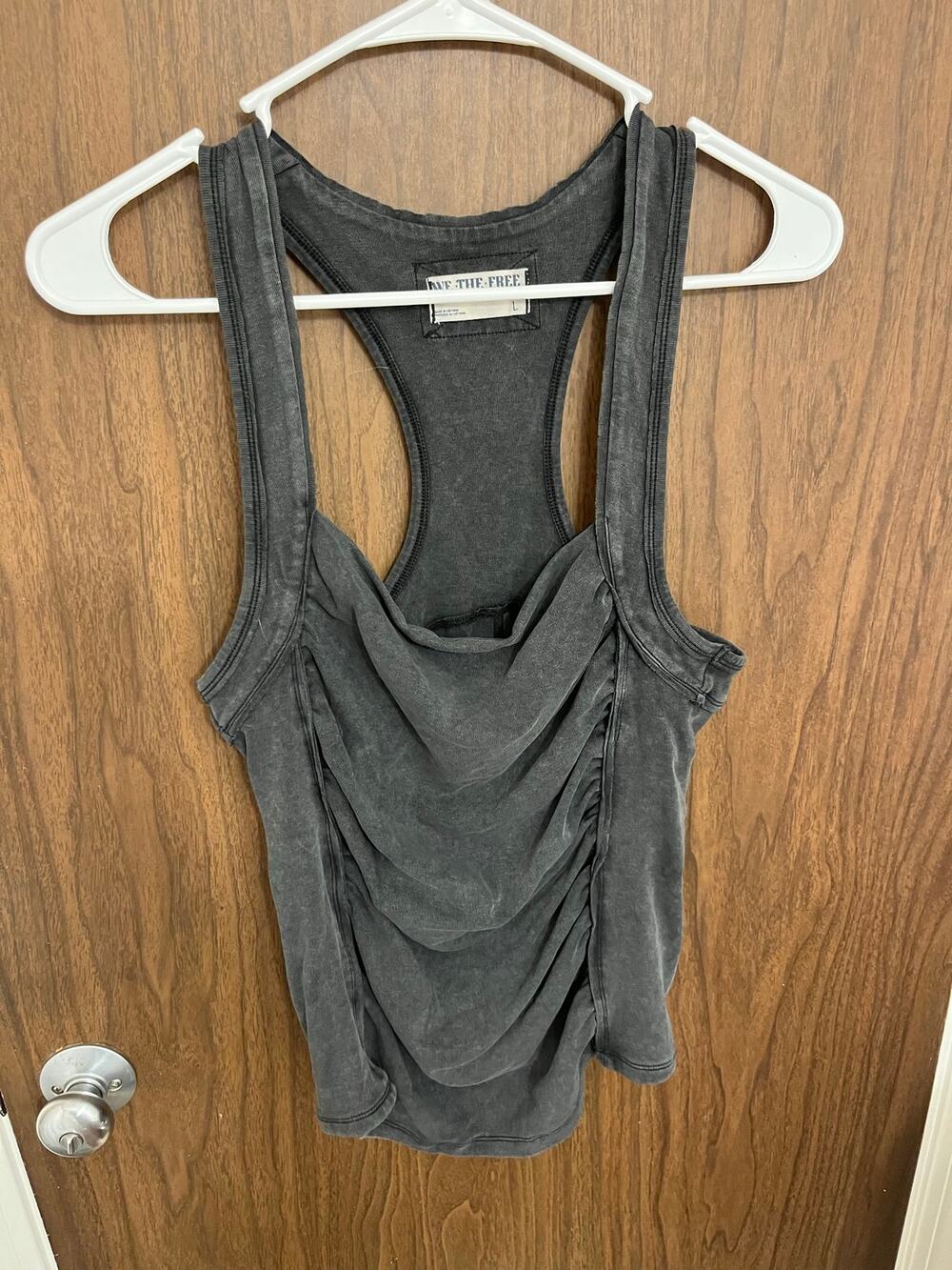 Free People Ruched Tank Top, Size L